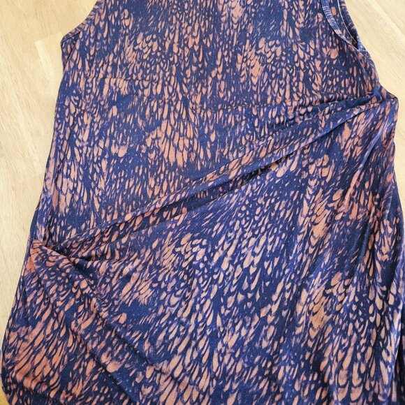 Peruvian Connection Dress Sheath Ruched Waist- Blue - sz L - EUC - Picture 6 of 8